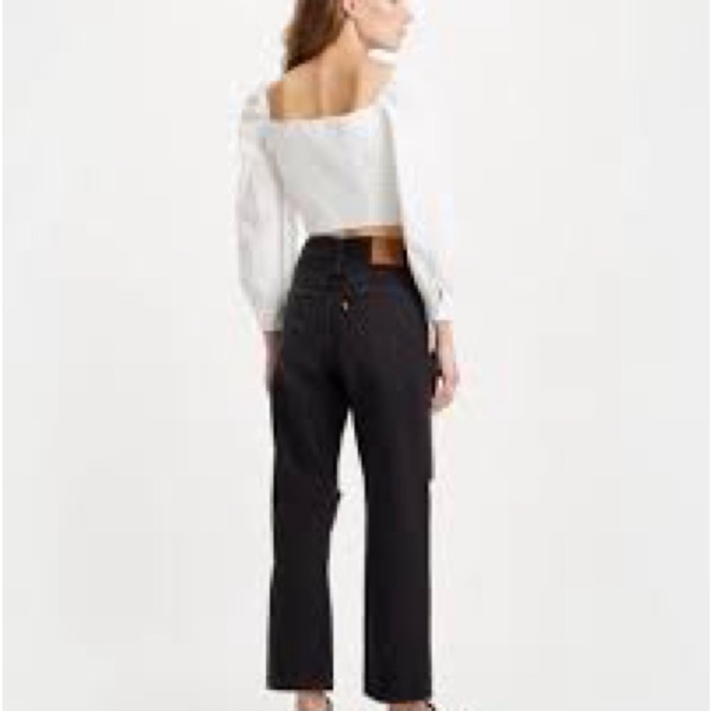 Levi's Women's Straight Leg Black Jeans